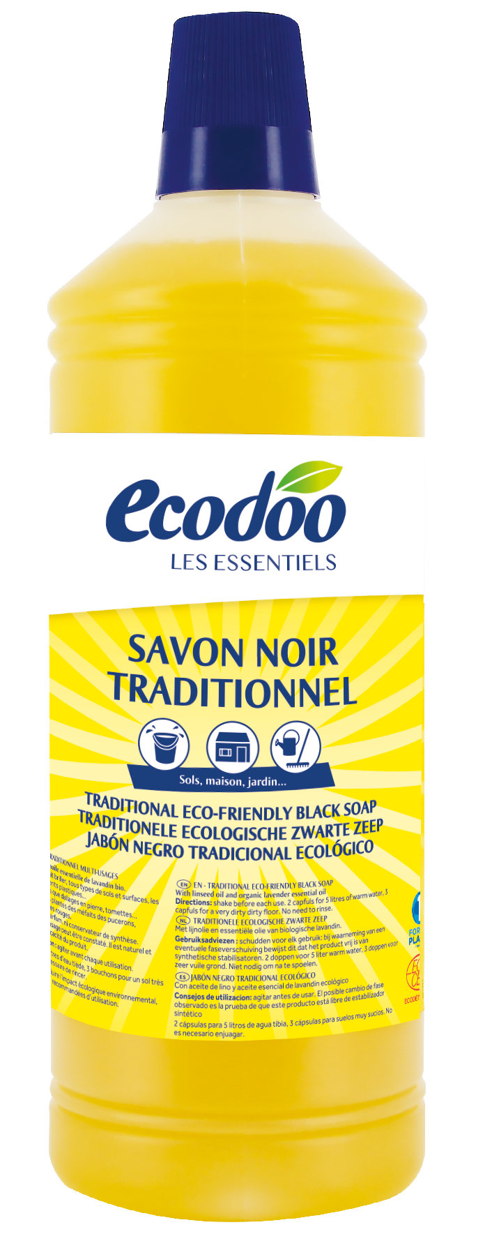 Ecodoo Zwarte zeep eco 1 Liter