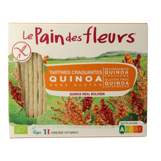 Pain Des Fleurs Krokante crackers quinoa glutenvrij bio 150.00 Gram