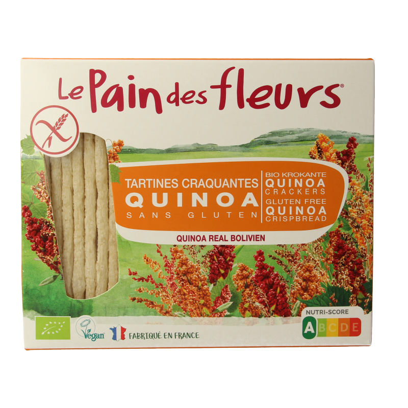 Pain Des Fleurs Quinoa crackers bio 150 Gram