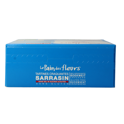 Pain Des Fleurs Krokante crackers boekweit zoutloos glutenvrij bio 150 Gram