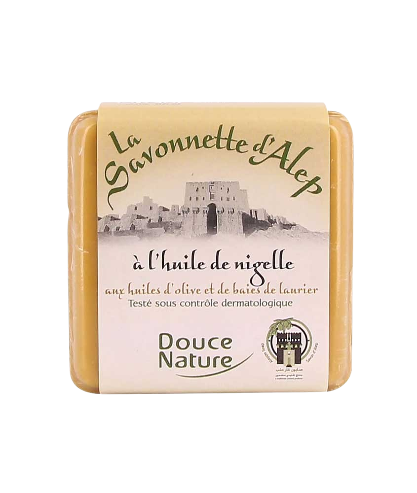 Douce Nature Zeep Aleppo nigella klein bio 100 Gram