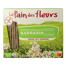 Pain Des Fleurs Krokante crackers boekweit glutenvrij bio 150.00 Gram