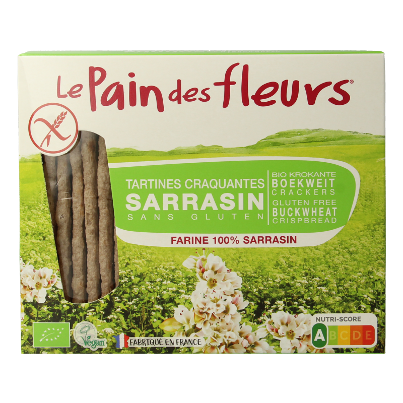 Pain Des Fleurs Boekweit crackers bio 150 Gram