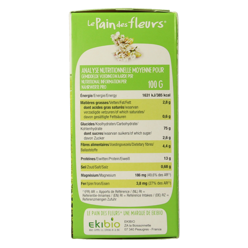Pain Des Fleurs Boekweit crackers bio 150 Gram