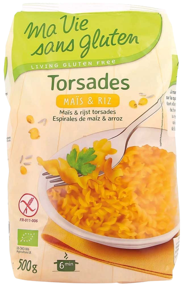 Ma Vie Sans Rijst/mais spirelli glutenvrij bio 500 Gram