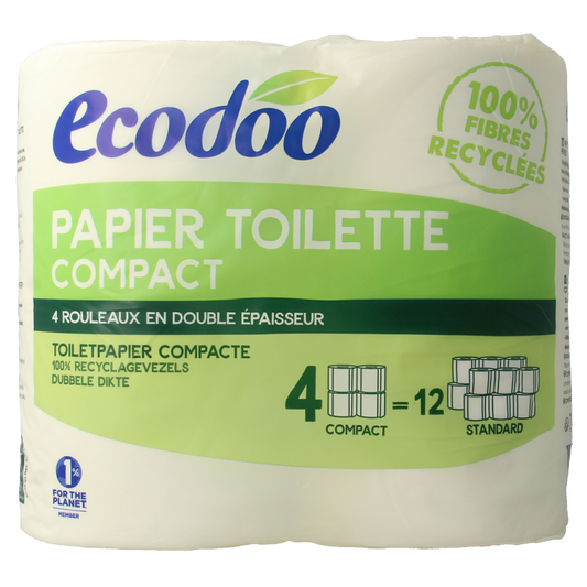 Ecodoo Toiletpapier compact ecologisch bio 4 Stuks