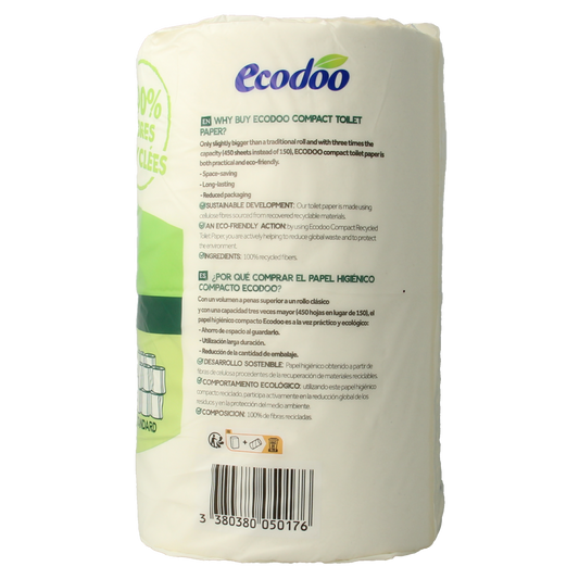 Ecodoo Toiletpapier compact ecologisch bio 4.00 Stuks
