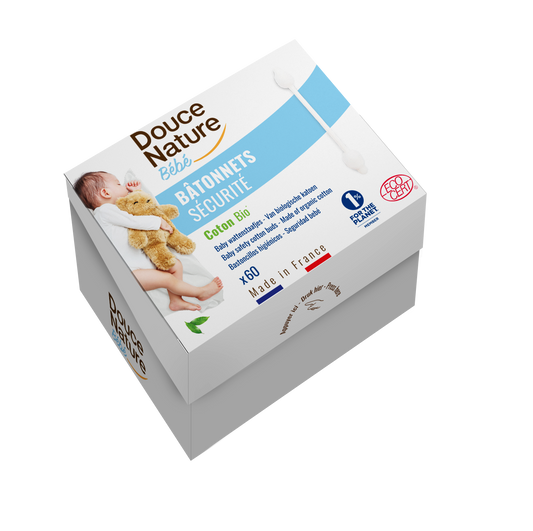Douce Nature Baby wattenstaafjes bio 60 Stuks
