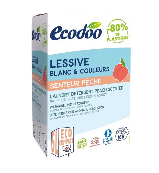 Ecodoo Wasmiddel perzik bag in box bio 5 Liter