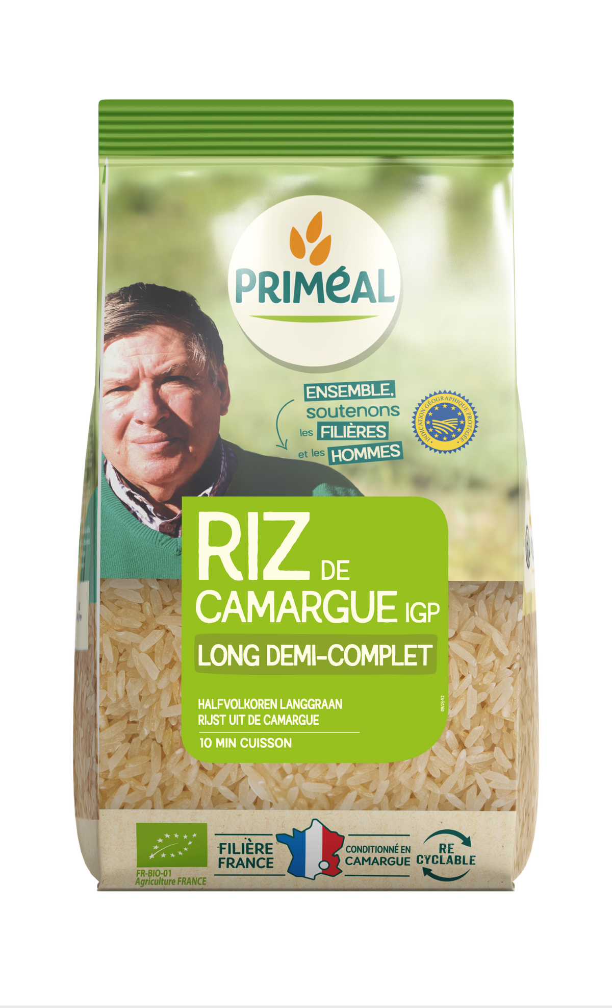 Primeal Halfvolkoren langgraan rijst camargue bio 1.00 Kilogram