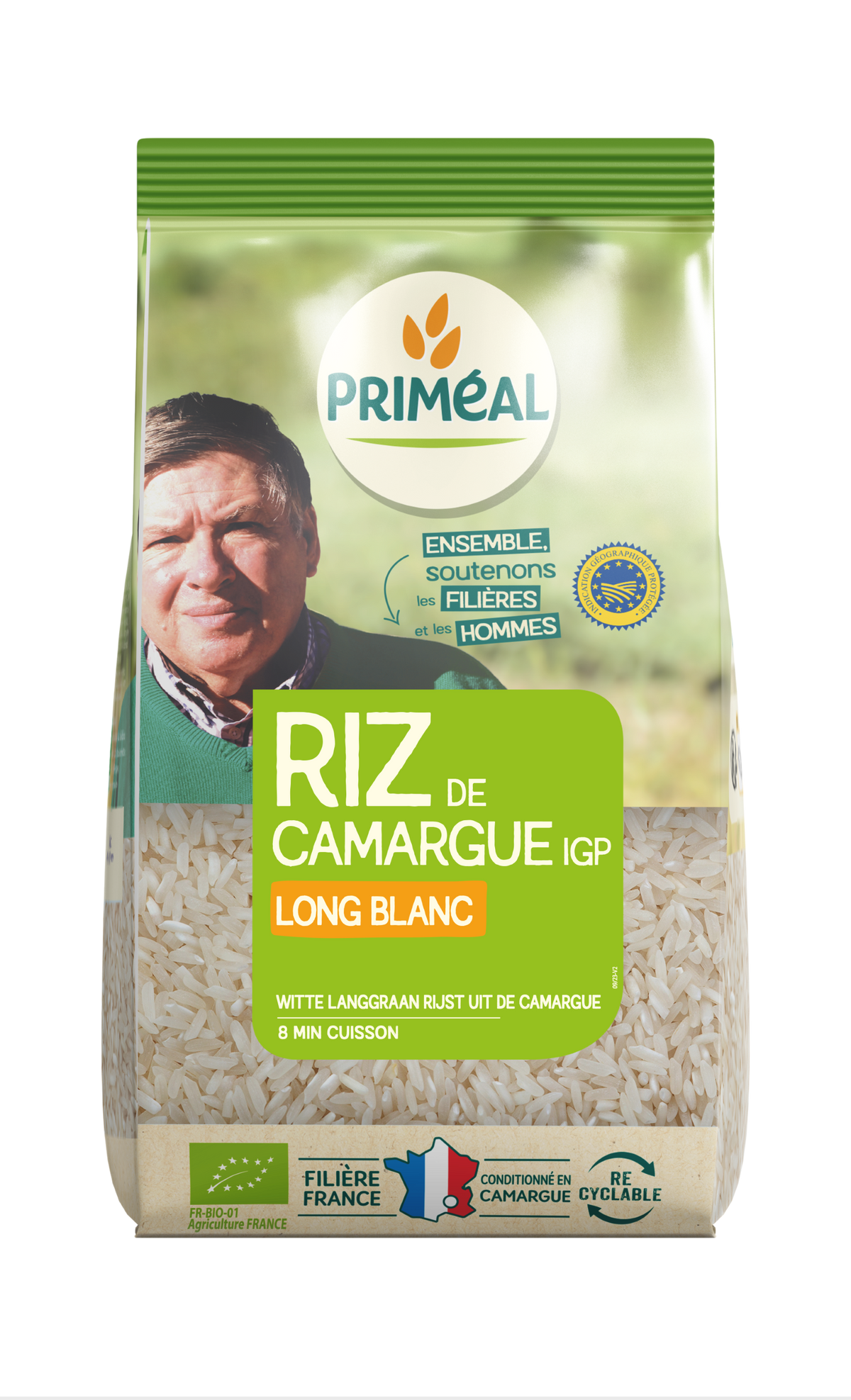 Primeal Witte langgraan rijst camargue bio 1.00 Kilogram