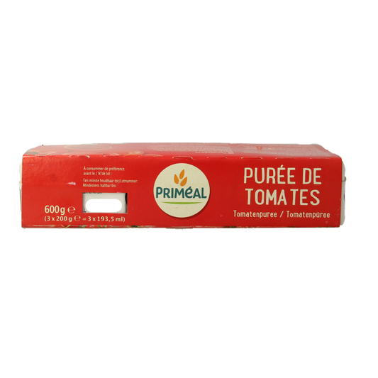 Primeal Tomatenpuree passata 200 gram bio 3 Stuks