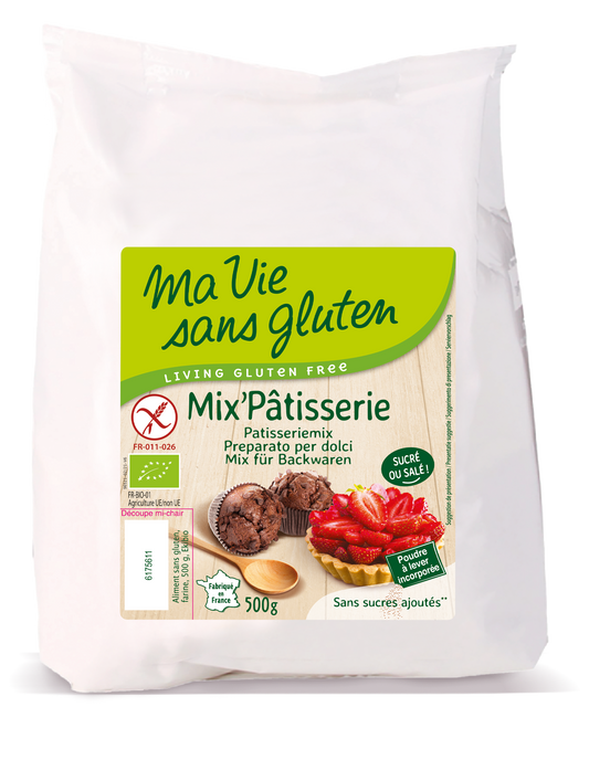 Ma Vie Sans Gebak patisseriemix glutenvrij bio 500.00 Gram