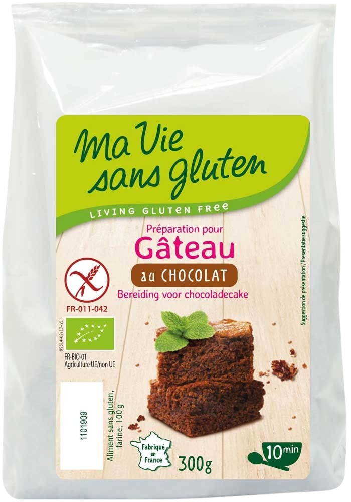 Ma Vie Sans Chocolade cakemix glutenvrij bio 300 Gram