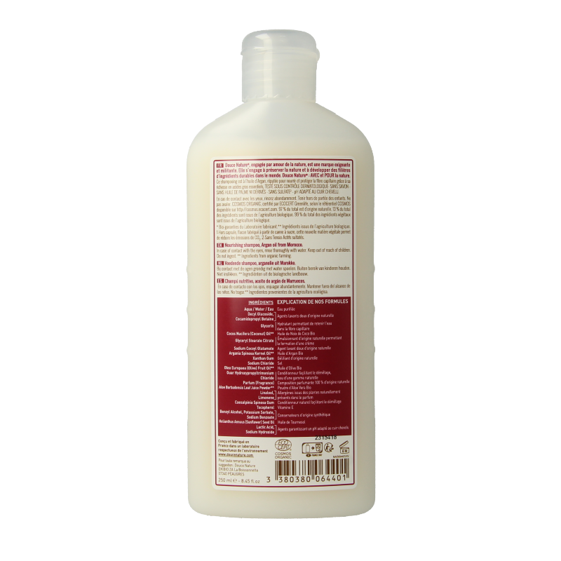 Douce Nature Shampoo creme argan bio  250 Milliliter