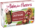 Pain Des Fleurs Krokante crackers kastanje glutenvrij bio 300 Gram