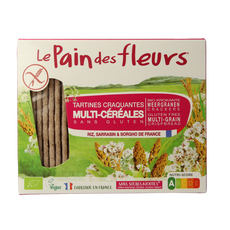 Pain Des Fleurs Krokante crackers meergranen glutenvrij bio 150.00 Gram