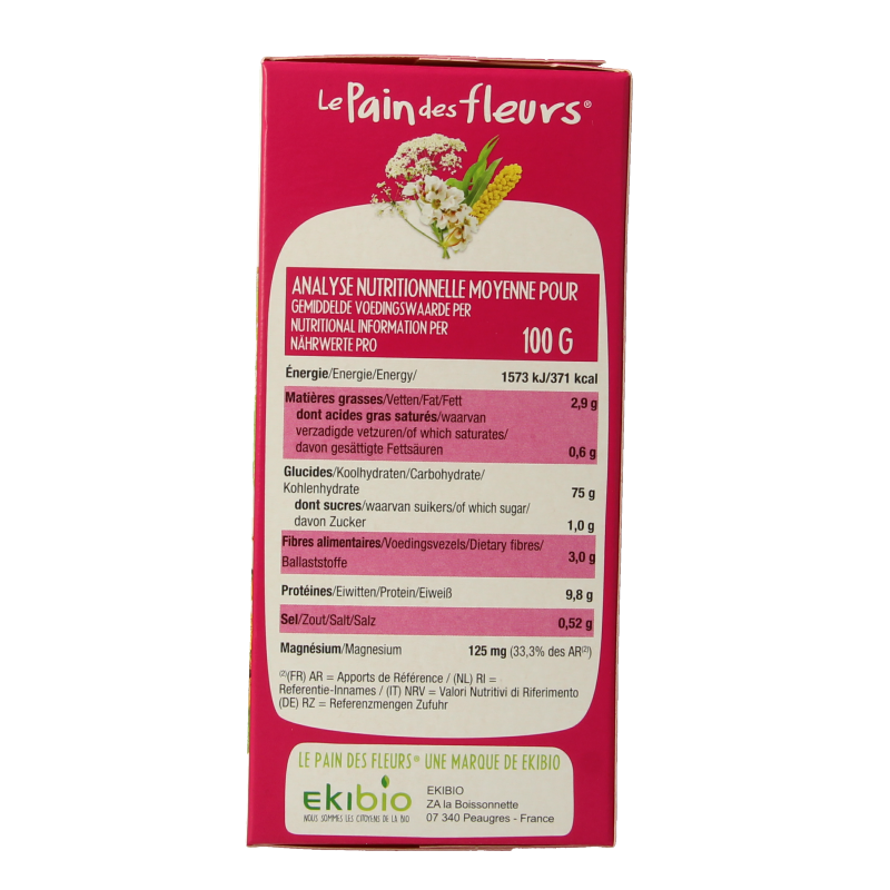 Pain Des Fleurs Meergranen crackers bio 150 Gram