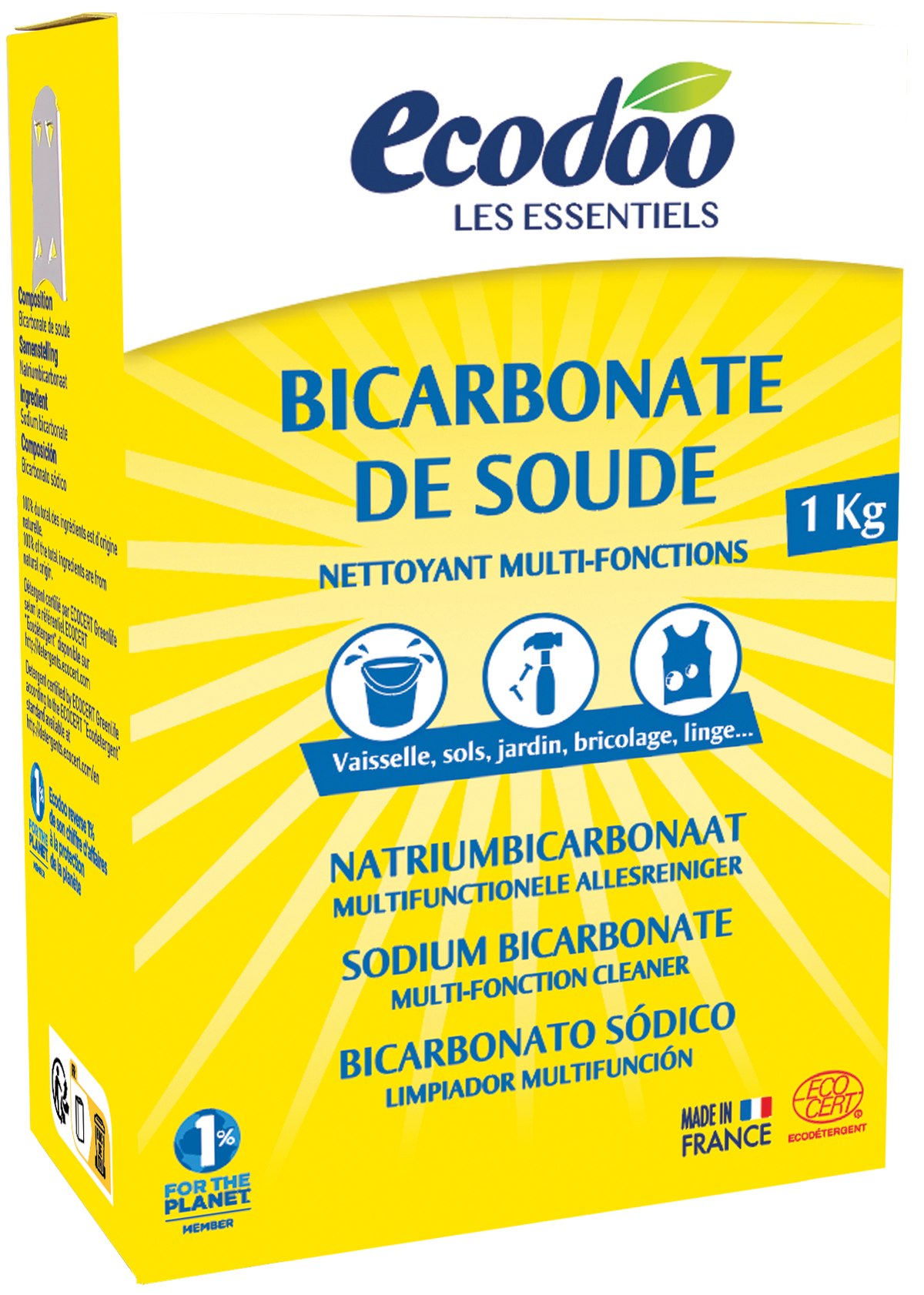 Ecodoo Zuiveringszout natriumbicarbonaat eco 1.00 Kilogram