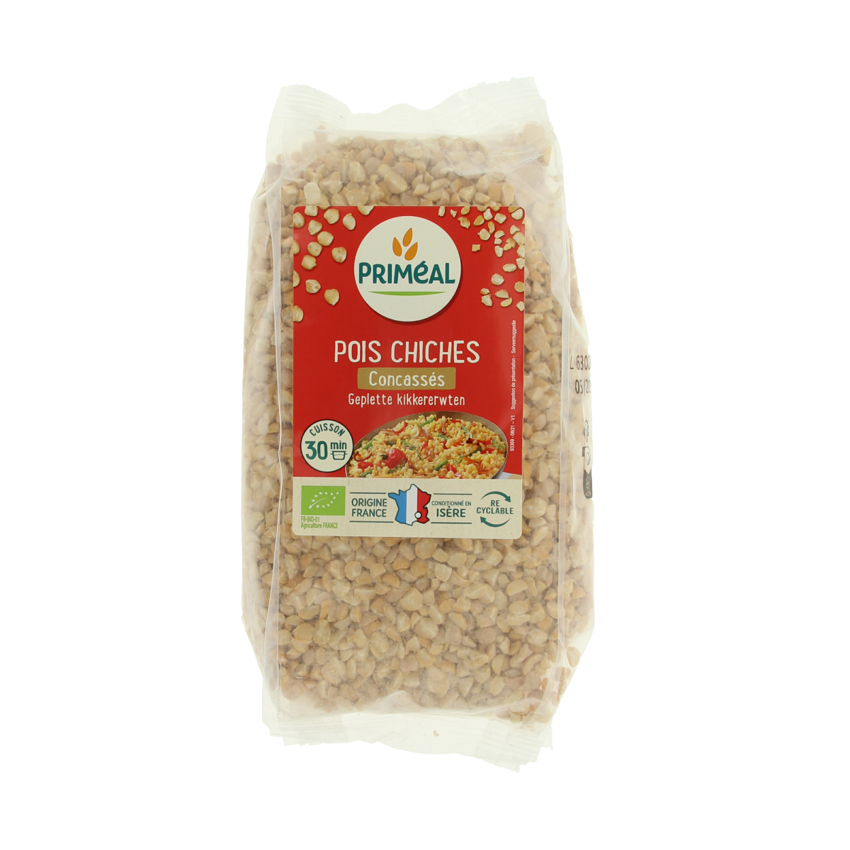 Primeal Op=Op Geplette kikkererwten bio 500.00 Gram