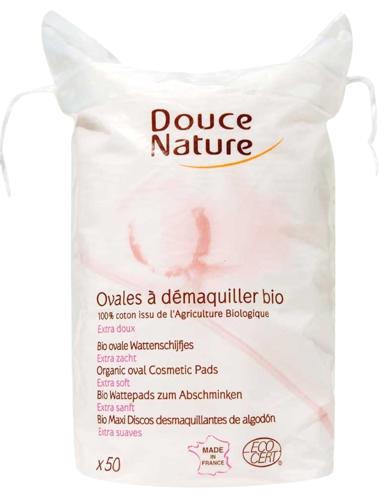 Douce Nature Wattenschijfjes ovaal bio katoen 50 Stuks