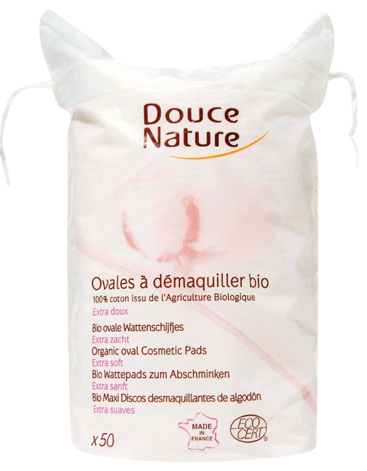 Douce Nature Wattenschijfjes ovaal bio katoen 50 Stuks
