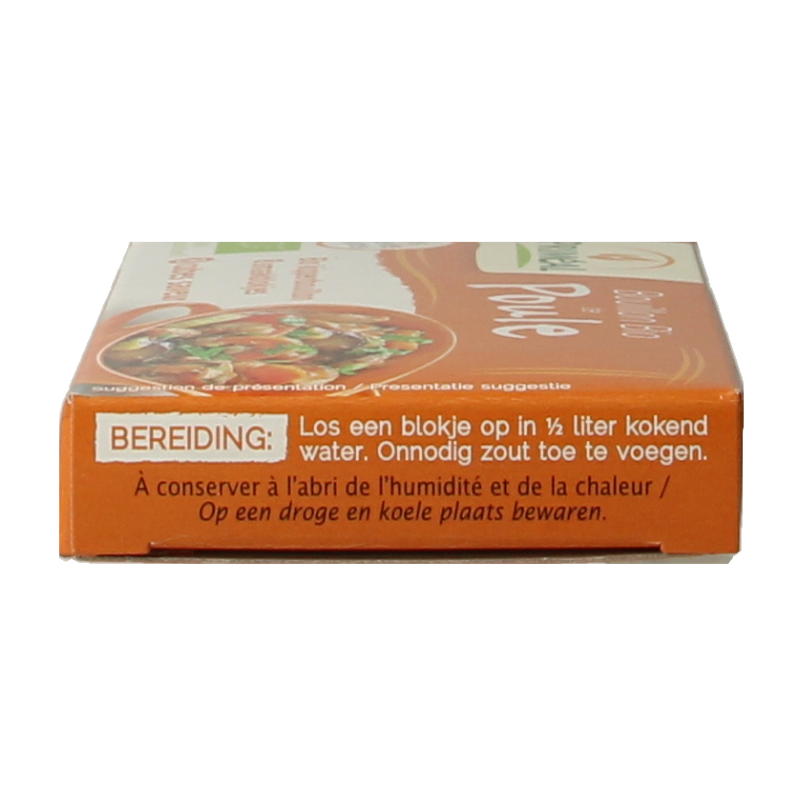 Primeal Kippenbouillon blokjes 10 gram bio 8 Stuks