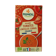 Primeal Veloute gebonden soep tomaat linzen bio 1.00 Liter