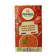 Primeal Veloute gebonden soep tomaat linzen bio 1.00 Liter