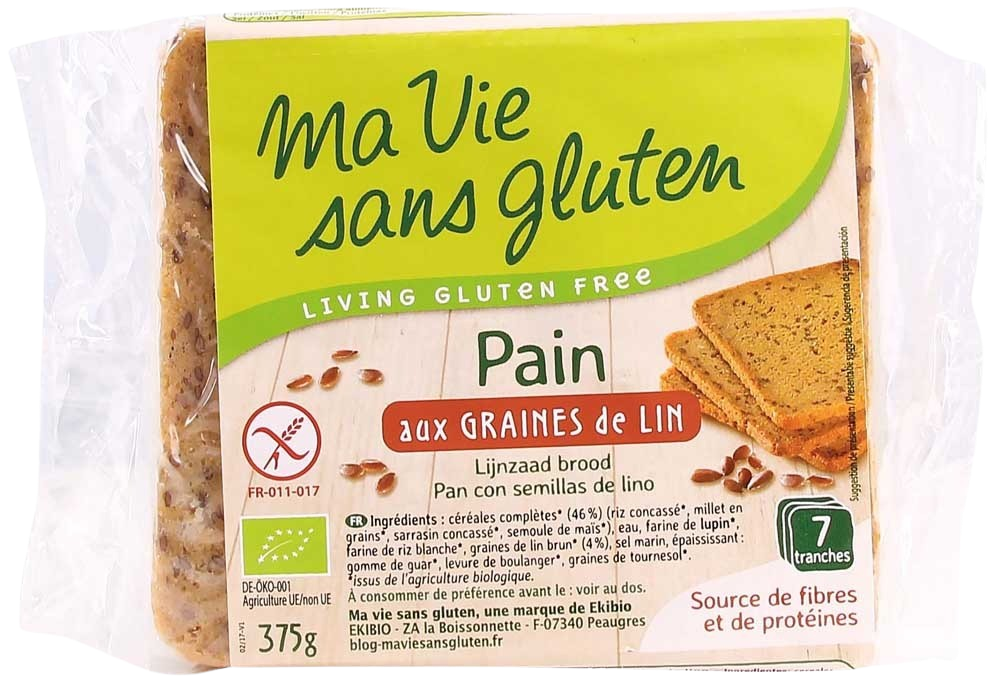 Ma Vie Sans Brood lijnzaad - glutenvrij - bio 375 Gram
