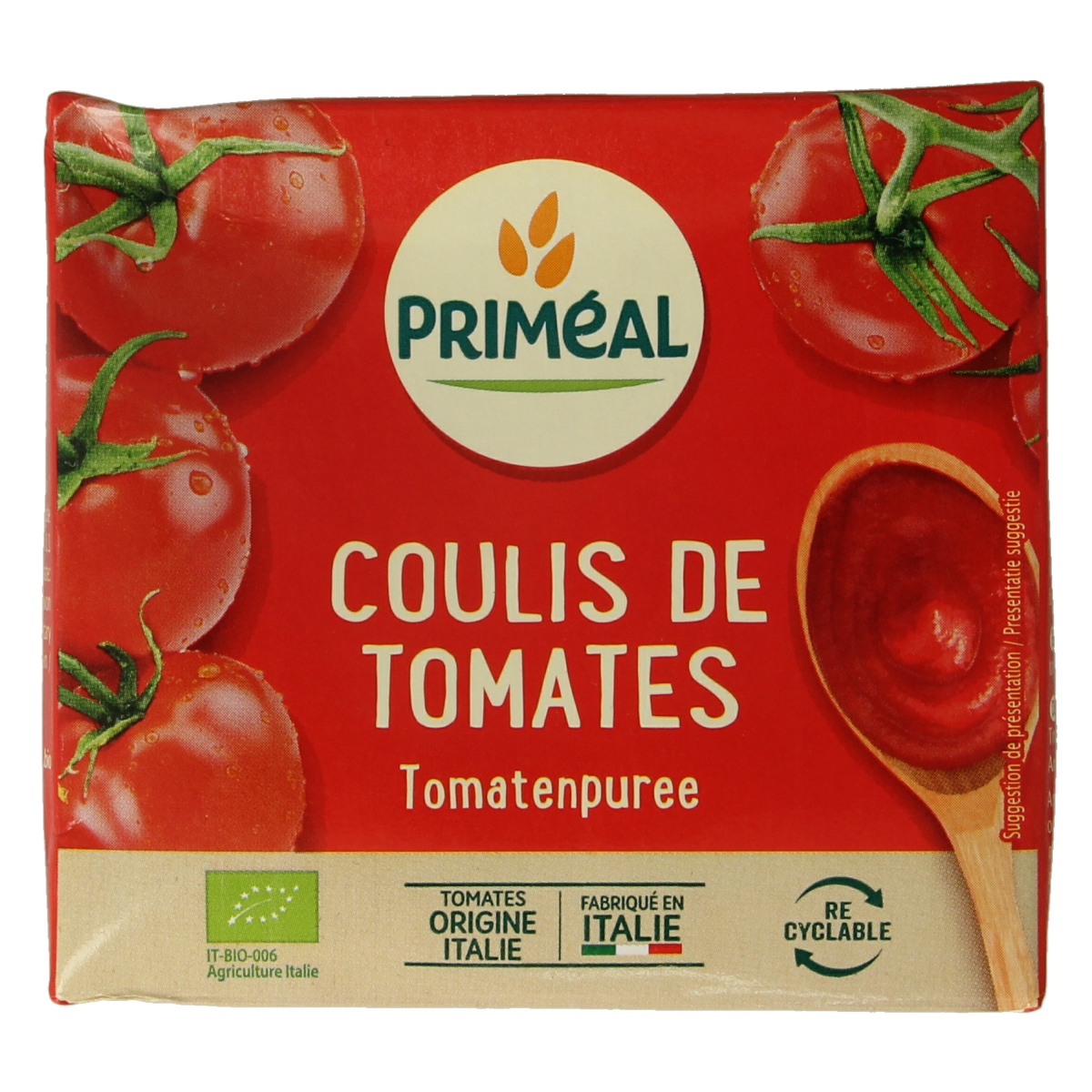 Primeal Tomatenpuree bio 500.00 Gram