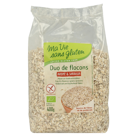 Ma Vie Sans Haver en boekweit vlokken glutenvrij bio 400 Gram