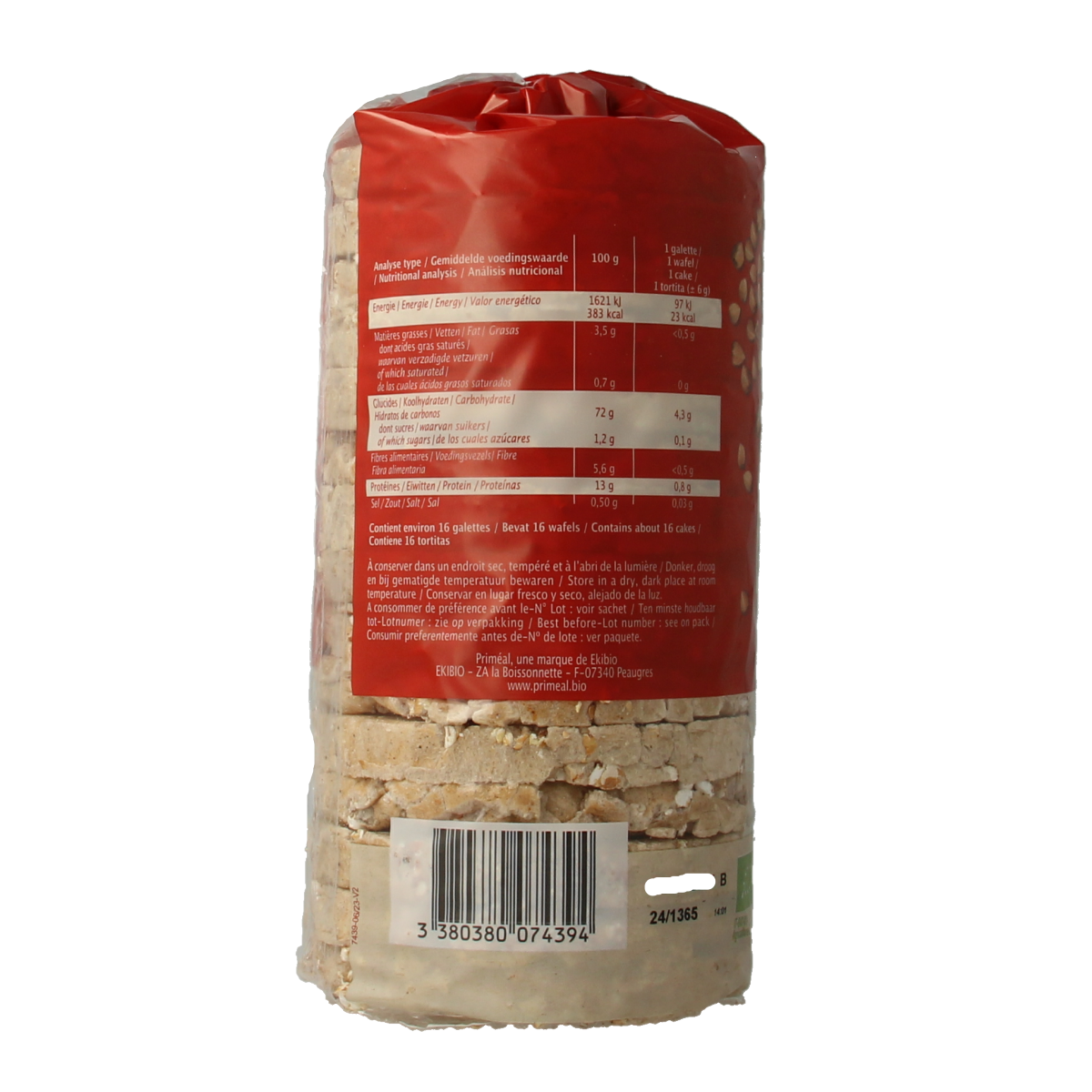 Primeal Boekweitcrackers bio 100.00 Gram
