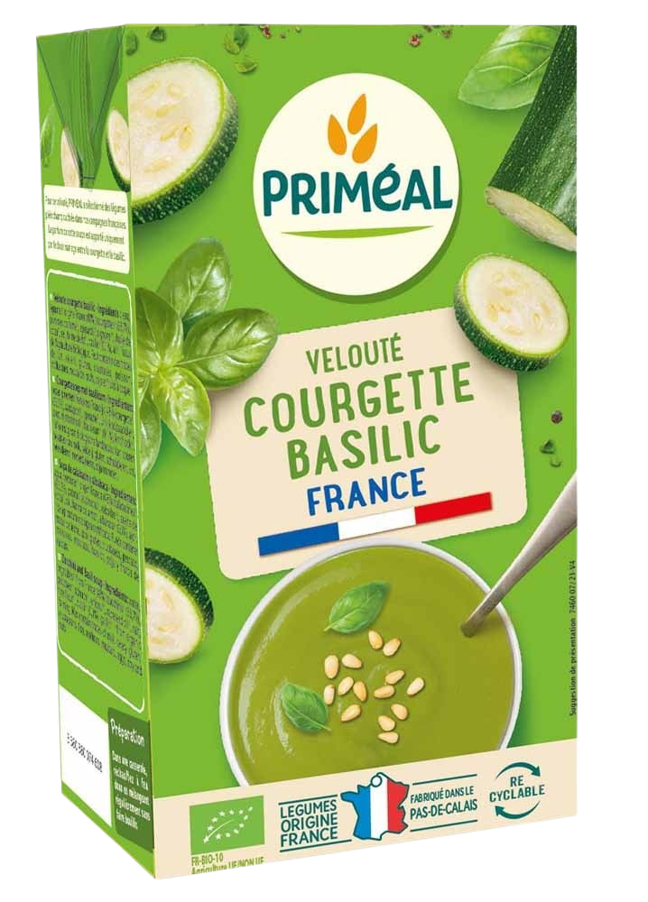 Primeal Veloute gebonden soep courgette basilicum bio 1.00 Liter