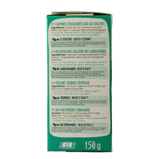 Pain Des Fleurs Krokante crackers aardamandel glutenvrij bio 150.00 Gram