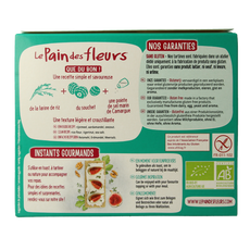 Pain Des Fleurs Krokante crackers aardamandel glutenvrij bio 150.00 Gram