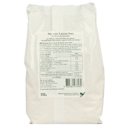 Ma Vie Sans Mix voor pizzabodems glutenvrij bio 350.00 Gram