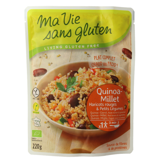 Ma Vie Sans Quinoa gierst rode bonen & groente glutenvrij bio 220 Gram