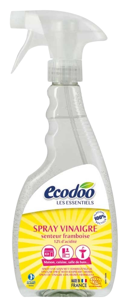 Ecodoo Witte alcoholazijn met frambozengeur spray bio 500 Milliliter