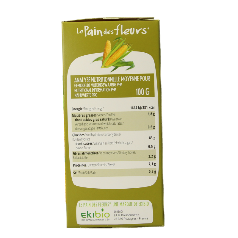 Pain Des Fleurs Mais rijst crackers bio 150 Gram