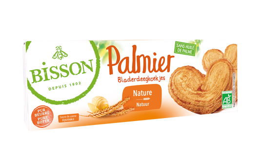 Bisson Palmier bladerdeegkoekjes bio 100 Gram