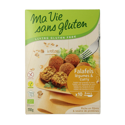 Ma Vie Sans Falafel met groente & curry glutenvrij bio 150.00 Gram