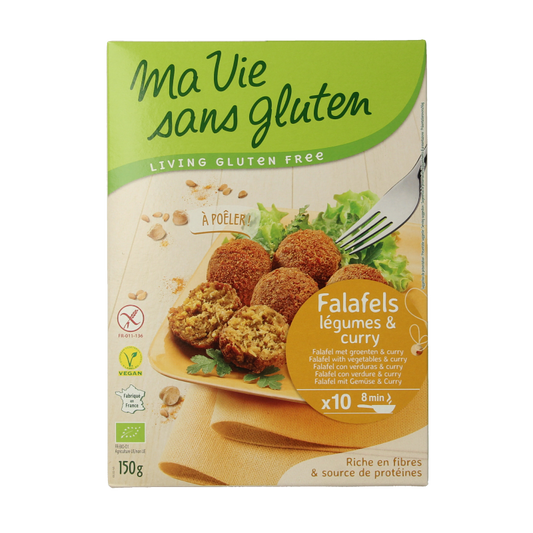 Ma Vie Sans Falafel met groente & curry glutenvrij bio 150 Gram