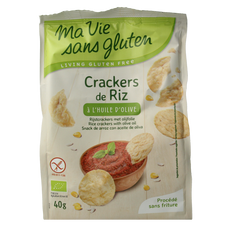 Ma Vie Sans Rijstcrackers met olijfolie glutenvrij bio 40.00 Gram