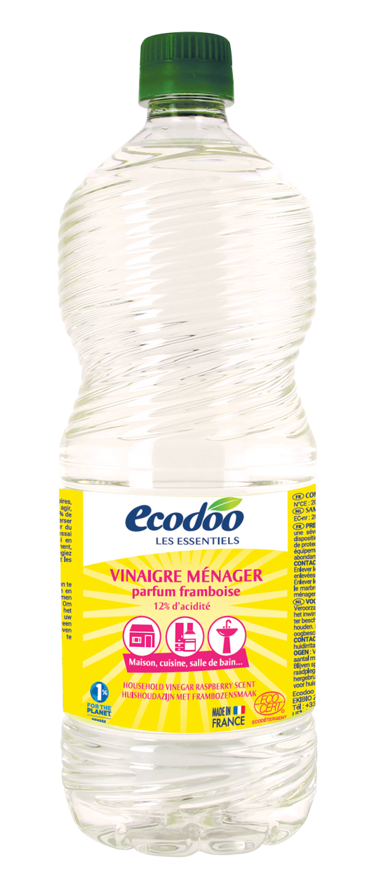 Ecodoo Witte alcoholazijn met frambozengeur bio 1 Liter