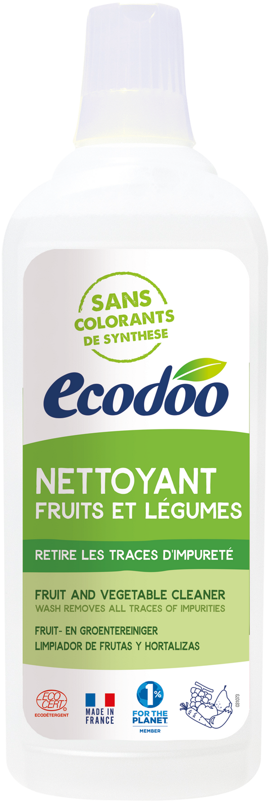 Ecodoo Fruit en groente reiniger bio 750 Milliliter
