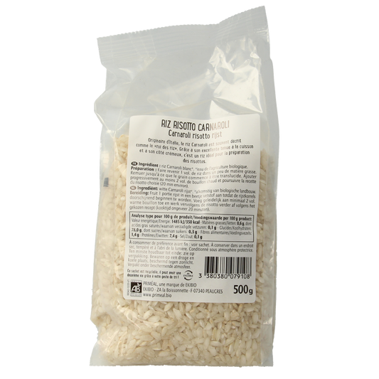 Primeal Witte carnaroli rijst bio 500.00 Gram