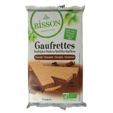 Bisson Chocolade wafels gaufrettes bio 190 Gram