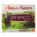 Pain Des Fleurs Krokante crackers zwarte rijst glutenvrij bio 150 Gram