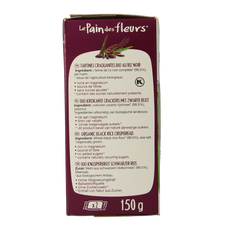Pain Des Fleurs Krokante crackers zwarte rijst glutenvrij bio 150 Gram